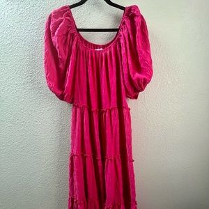 ShopZoco Hot Pink Daymaker Dress